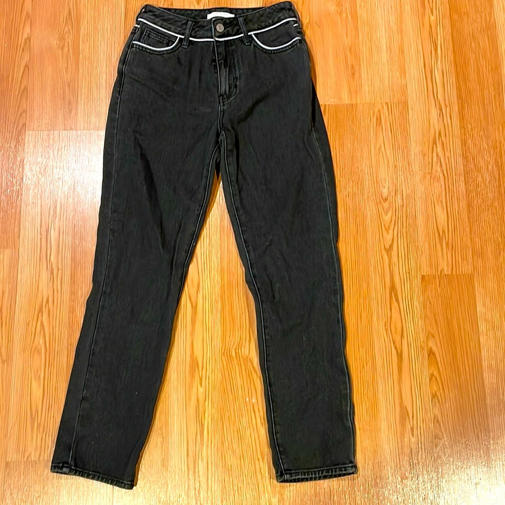 Pacsun, black wash mom Jean